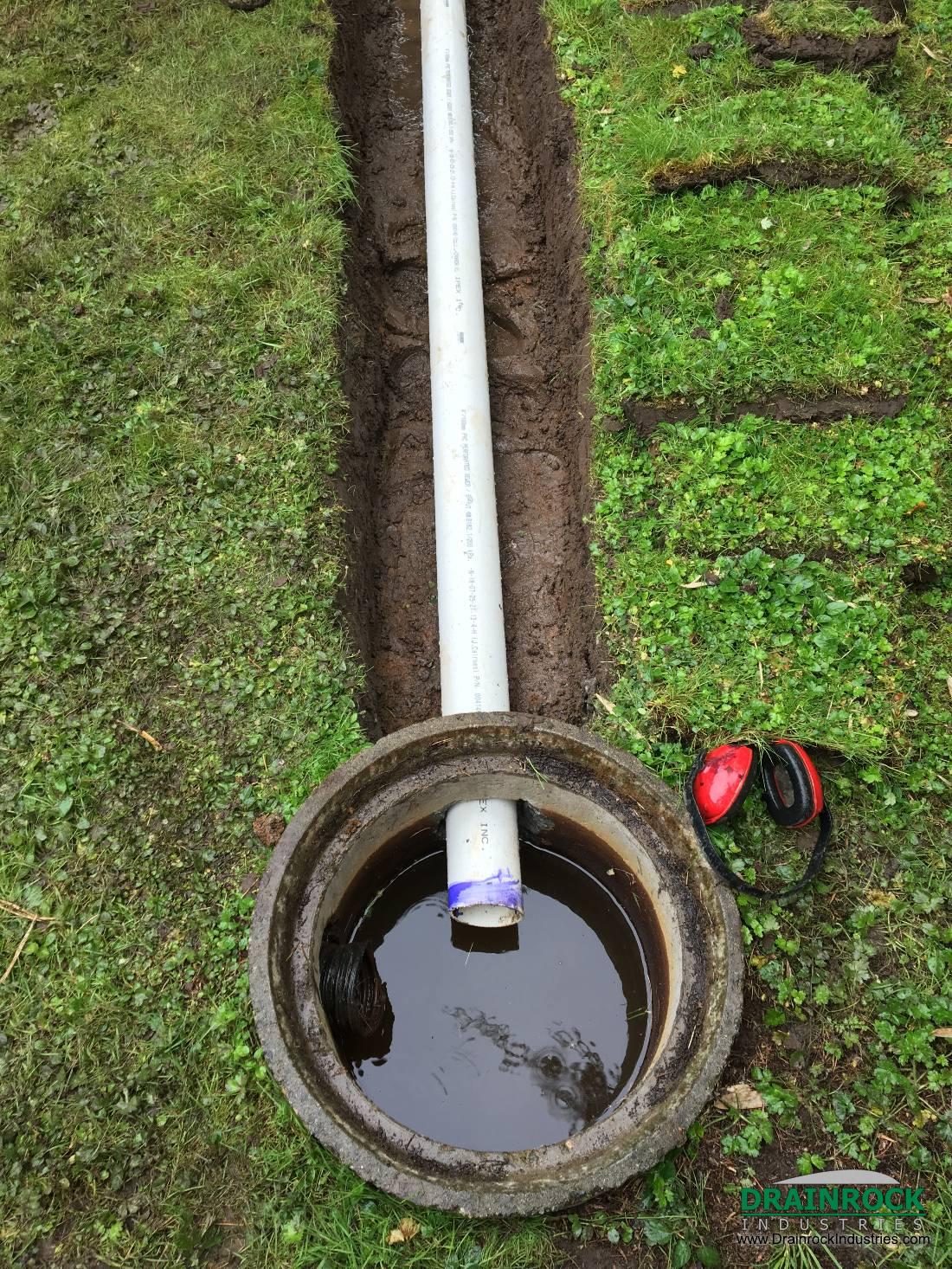 Backyard drainage job in Langley 1537548413